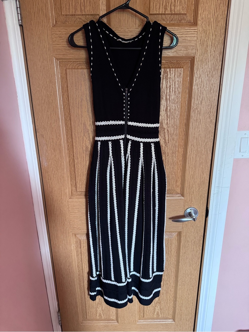 Maje Ribbed Knit Maxi Dress